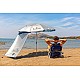 Oμπρέλα Θαλάσσης Set Σκίαστρο Πασαλάκια 220/10 XL Αλουμινίου Αντιανεμική Μηχανισμό κλήσης  UPF50+ Ακτίνες FIBER GLASS MAUI & SONS 1981 Royal Blue 
