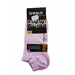 Κάλτσα Κοφτή Βαμβακερή WALK SOCKS W134-29 ΡΟΖ