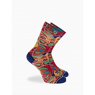 Κάλτσα bamboo Σχέδιο seamless 360° print One Size 36-40 Μαλακό Λάστιχο WALK S600-20 ΠΟΛΥΧΡΩΜΟ