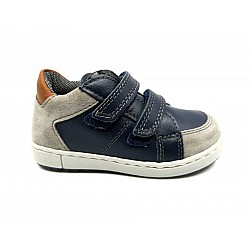 Παιδικό αγορίστικο παπούτσι bebe δερμάτινο με velcro αυτοκόλλητο SCARPY 5466 μπλε