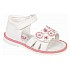 Κοριτσίστικο πέδιλο με αυτοκόλλητο velcro ADAM'S 870-20002 Λευκό/Ροζ