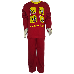 Παιδική κοριτσίστικη πυτζάμα tweety Lydia Creations 4700 Κόκκινο