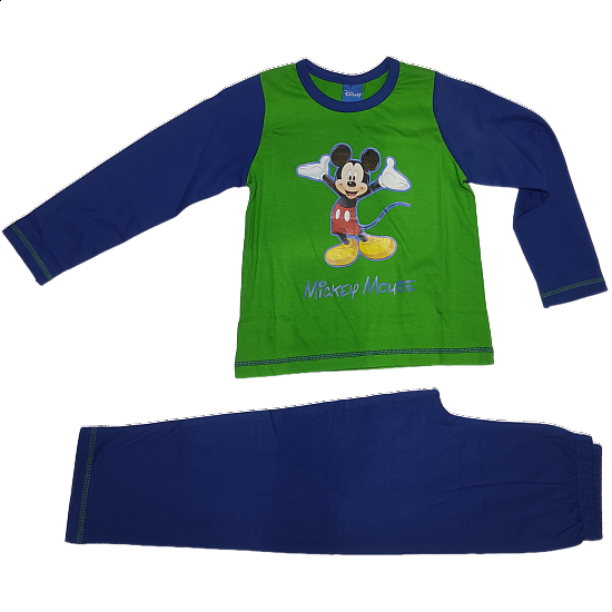 Παιδική αγορίστικη πυτζάμα Mickey Minerva 1000058 Μπλε-πράσινο