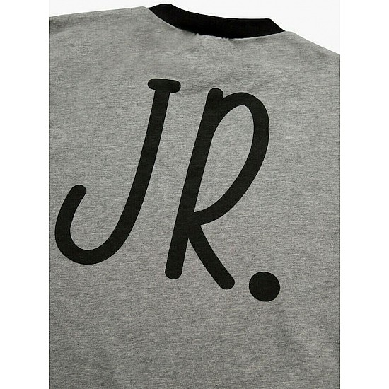 Παιδική πιζάμα Unisex Χειμερινή Βαμβακερή Signature print 8-10 Minerva 61907-6-23 ΓΚΡΙ