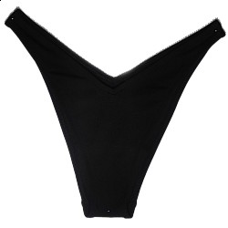 Γυναικείο μαγιό Bikini Bottom SOLIDS BRAZILIAN Με Κόψιμο V Bluepoint 22065084-02 Μαύρο