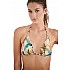 Γυναικείο μαγιό ρυθμιζόμενο τρίγωνο Bikini Top Floral Animal print Ενίσχυση BANANA LEAVES Blu4u 23366028-10 ΡΟΖ