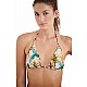 Γυναικείο μαγιό ρυθμιζόμενο τρίγωνο Bikini Top Floral Animal print Ενίσχυση BANANA LEAVES Blu4u 23366028-10 ΡΟΖ