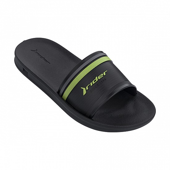 Παιδική-Εφηβική Παντόφλα Rider 780-20079-1 Black-Green