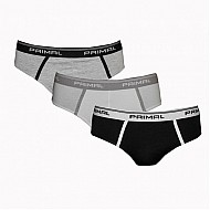 PRIMAL-S001-SLIP-UOMO -3-PACK Ανδρικό εσώρουχο slip πολύχρωμο