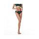 Γυναικείο μαγιό ψηλόμεσο bikini bottom με σούρα Bluepoint 25065096-26 ΠΡΑΣΙΝΟ
