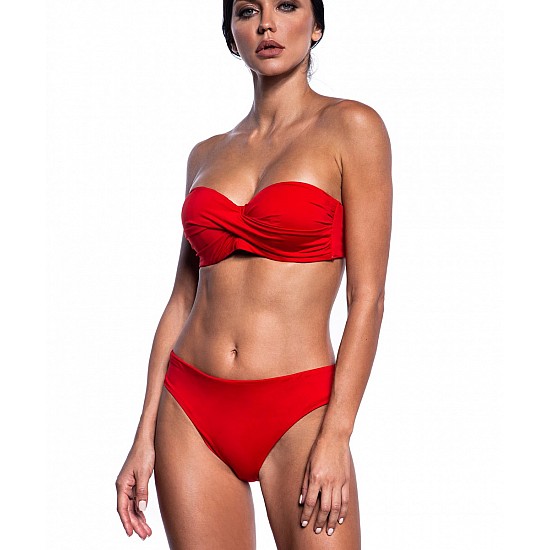 Γυναικείο μαγιό Bikini Top Strapless Bluepoint 22066093D-06  D Cup Κοραλί