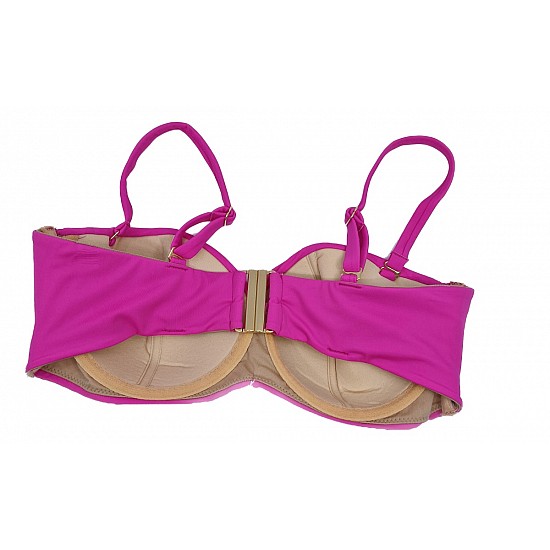 Γυναικείο μαγιό Bikini Top Strapless Bluepoint 22066093D-06  D Cup Κοραλί