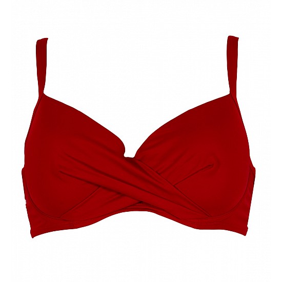 Γυναικείο Μαγιό Bikini Top Bluepoint 26066098D-07 D Cup Κόκκινο