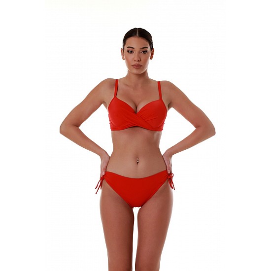 Γυναικείο Μαγιό Bikini Top Bluepoint 26066098D-07 D Cup Κόκκινο