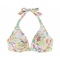Γυναικείο μαγιό Τριγωνάκι Ενίσχυση Bikini Top KORO ISLAND DORINA D001218MI010-WH0009 Floral Λευκό 