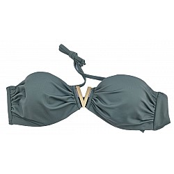 Γυναικείο μαγιό Strapless BLUEPOINT 23066096-15 CUP B ΧΑΚΙ
