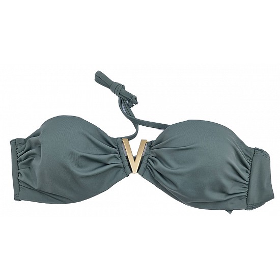Γυναικείο μαγιό Strapless BLUEPOINT 23066096-15 CUP B ΧΑΚΙ