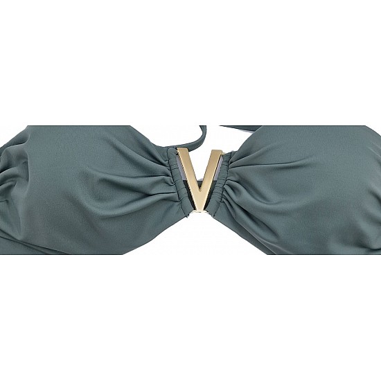 Γυναικείο μαγιό Strapless BLUEPOINT 23066096-15 CUP B ΧΑΚΙ