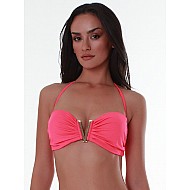 Γυναικείο μαγιό Strapless SOLIDS BLUEPOINT 24066096-20 CUP B ΚΟΡΑΛΙ