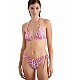 Γυναικείο μαγιό Brazilian Bikini Slip  Σούρα Αυξομείωσης Λαμέ LUREX ZEBRA BLU4U 23365125-06 ΦΟΥΞΙΑ