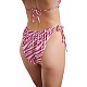Γυναικείο μαγιό Brazilian Bikini Slip  Σούρα Αυξομείωσης Λαμέ LUREX ZEBRA BLU4U 23365125-06 ΦΟΥΞΙΑ