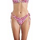Γυναικείο μαγιό Brazilian Bikini Slip  Σούρα Αυξομείωσης Λαμέ LUREX ZEBRA BLU4U 23365125-06 ΦΟΥΞΙΑ