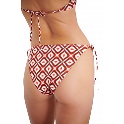 Γυναικείο μαγιό Bikini Bottom με κορδόνι DECO ABSTRACT BLU4U 23365037-13-ΠΟΡΤΟΚΑΛΙ