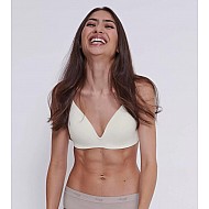 Σουτιέν Bralette Βαμβακερό SLOGGI GO CASUAL P 10217748 - 00GZ SILK WHITE