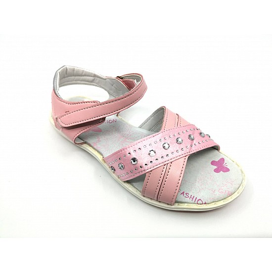 Κοριτσίστικο Πέδιλο με αυτοκόλλητο velcro ADAM'S 870-0003