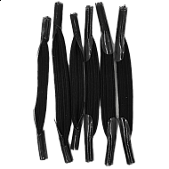Ελαστικά κορδόνια χωρίς δέσιμο Fun Elastic Laces R 1841 Μαύρο 