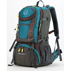 Σακίδιο πλάτης TREKING Ορειβατικό 50L αδιάβροχο ΜΑUI & SONS 2712 Μπλε-Γκρι