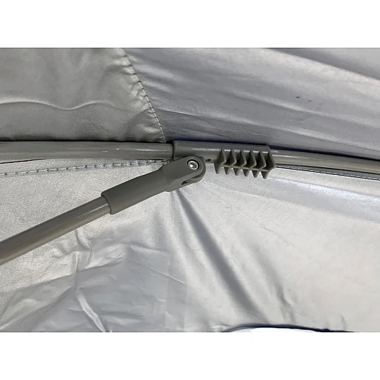 Oμπρέλα-Σκίαστρο Θαλάσσης 2 σε 1  240/6 Ακτίνες FIBER GLASS 8mm Πασαλάκια Μεταλλικός Άξονας SOLART 1533 Μπλε