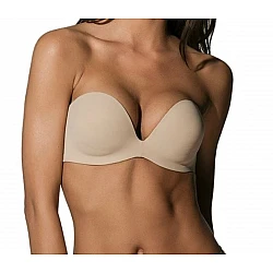 Γυναικείο Σουτιέν Strapless Luna 11062P B Cup με ενίσχυση-Μπεζ