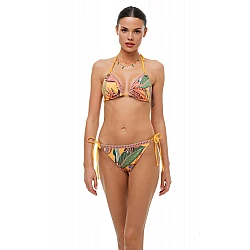 Γυναικείο μαγιό Bikini Bottom με κορδόνι BRAZILIAN HOT TROPIC Bluepoint 26065054-08 ΚΙΤΡΙΝΟ