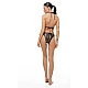 Γυναικείο Μαγιό με Πλαϊνό Κορδόνι Bikini Bottom CROCO EFFECT Bluepoint 26065073-18 ΚΑΦΕ