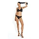 Γυναικείο Μαγιό  bikini top Ενίσχυση Μπλανέλα CROCO EFFECT BLUEPOINT 26066076D-18 D Cup ΚΑΦΕ