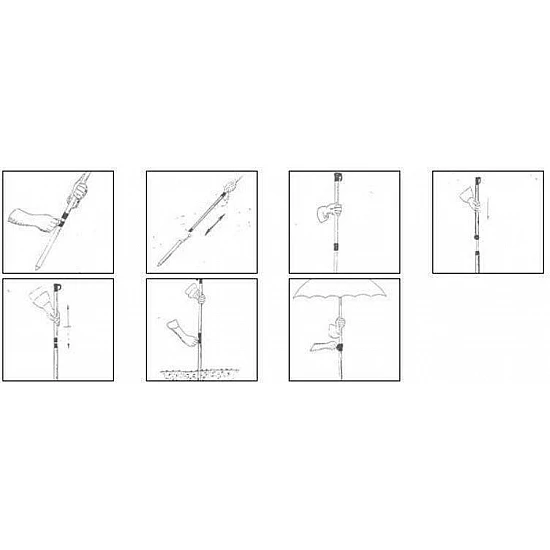 Κρουστικό κοντάρι Ομπρέλας Θαλ΄άσσης Μεταλλικό Hammer Φ21-22 mmX113cm Goldern Fleece 10101 ΚΙΤΡΙΝΟ