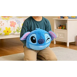 Παιδικό Cuddle Pillow Λούτρινο Μαξιλάρι Αγκαλιάς με τσέπες για ζεστά χέρια Hand warmers Noxxiez Stitch HW776 ΜΠΛΕ