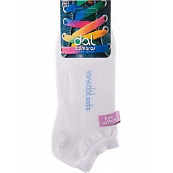 Κάλτσα Κοφτή SOCKS Βαμβακερή Μονόχρωμη 36-41 ONE SIZE DAL 904 ΛΕΥΚΟ
