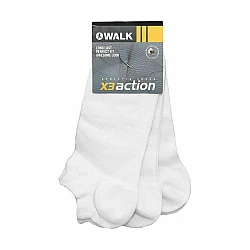 Αθλητική Κάλτσα βαμβακερή Κοφτή 3άδα έως Αστράγαλο 36-40 ONE SIZE WALK V50-010101 ΛΕΥΚΟ