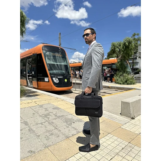 Υφασμάτινος Χαρτοφύλακας Taygeer 15,6' laptop 9,6L 1073 μαύρο