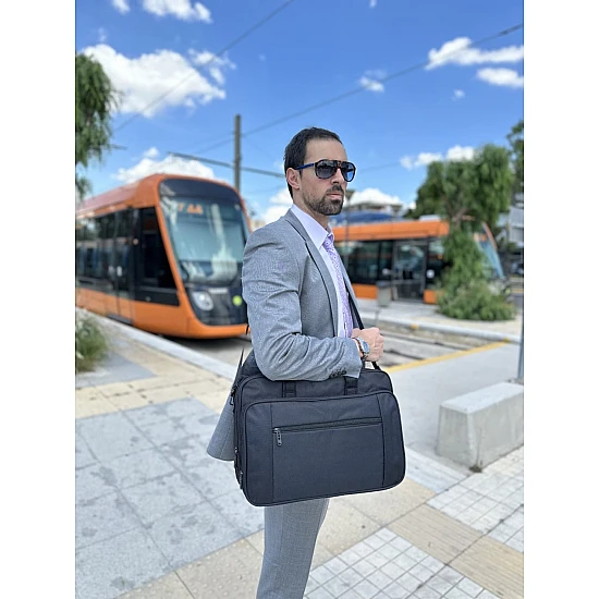 Υφασμάτινος Χαρτοφύλακας Taygeer 17,3'' laptop 32L 1084 μαύρο