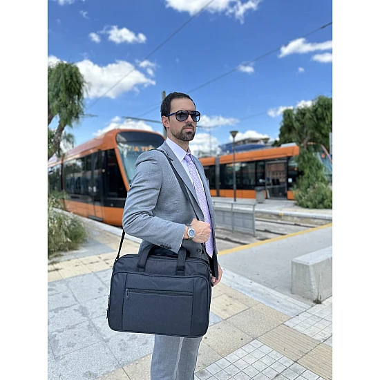 Υφασμάτινος Χαρτοφύλακας Taygeer 17,3'' laptop 32L 1084 μαύρο