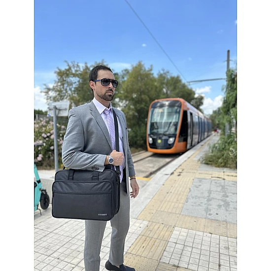 Υφασμάτινος Χαρτοφύλακας Ytonet 18'' laptop 29,5L 1085 μαύρο