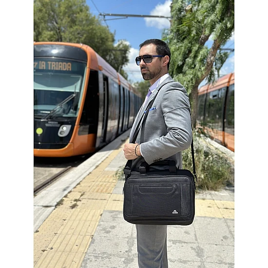 Υφασμάτινος Χαρτοφύλακας Matein 15,6' laptop 12L 1106 μαύρο