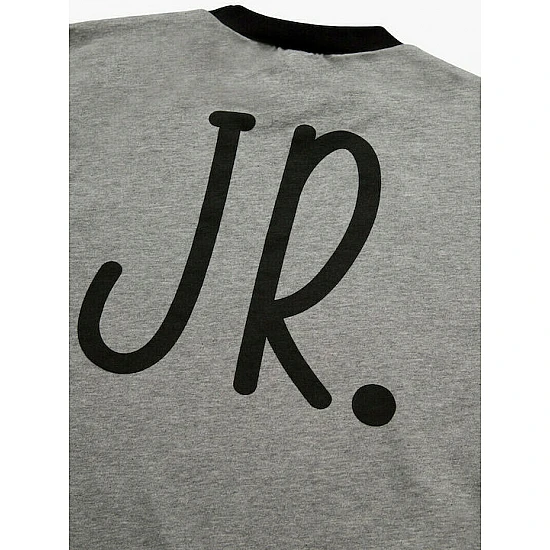 Παιδική πιζάμα Unisex Χειμερινή Βαμβακερή Signature print 8-10 Minerva 61907-6-23 ΓΚΡΙ
