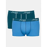 Ανδρικό εσώρουχό μπόξερ Boxer 2PACK Sloggi Start Hipster C2P 10161904-V017 ΠΕΤΡΟΛ-ΓΑΛΑΖΙΟ