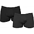 Ανδρικό βαμβακερό εσώρουχο Boxer 2Pack Walk W1760-0209 Μαύρο-Ανθρακί