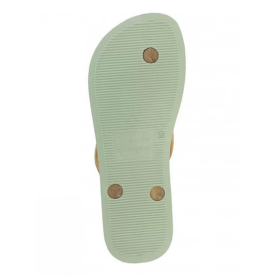 Γυναικεία Σαγιονάρα IPANEMA ANATOMICA TAN FEM 780-26322-26 81030-AG185 GREEN-GOLD