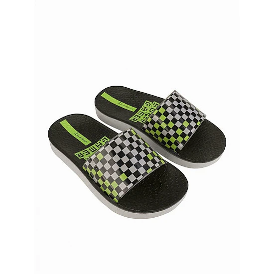Παιδική Παντόφλα Σκακιέρα URBAN SLIDE 27-36  Ipanema 780-22429-1 26325-23208 ΜΑΥΡΟ
